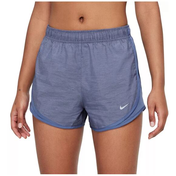 Nike Womens Shorts S 4 6 Obsidian Heather Blue Running Short Athletic Gym Tempo - Picture 1 of 6